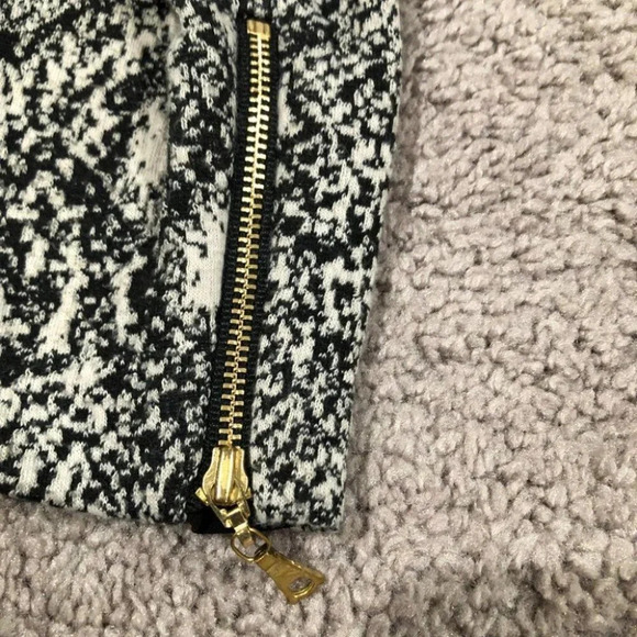 Rebecca Taylor Black and White Snake Skin Print Knit Blazer Size 4 - Picture 4 of 9